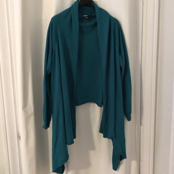 Silk & Cashmere blend DKNY open Cardigan - Picture 1 of 3